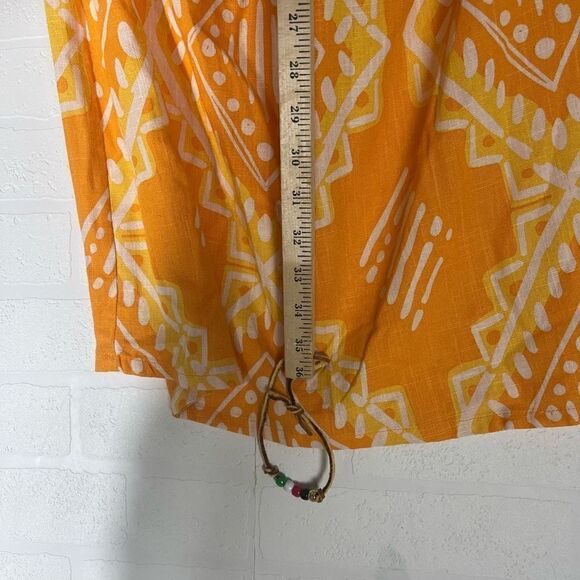 Rewind Womens Orange Diamond Print Halter Dress Size XXL - Picture 7 of 11